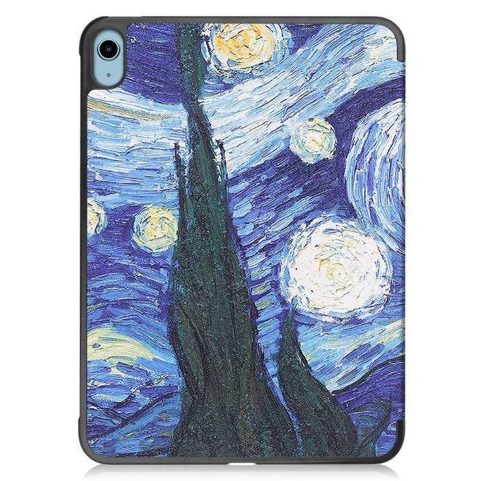 CoreParts For Apple iPad 10th Gen 10.9-inch (2022) Tri-fold Caster Hard Shell Cover with Auto Wake Function - Starry Sky Style 8 CoreParts For Apple iPad 10th Gen 10.9-inch (2022) Tri-fold Caster Hard Shell Cover with Auto Wake Function - Starry Sky Style 8