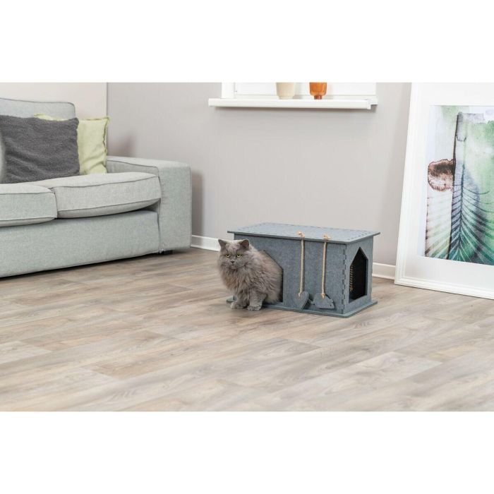 Trixie 4057589362711 Refugio Lene de Fieltro para Gato, 54 x 30 x 35 cm, Gris 6 Trixie 4057589362711 Refugio Lene de Fieltro para Gato, 54 x 30 x 35 cm, Gris 6