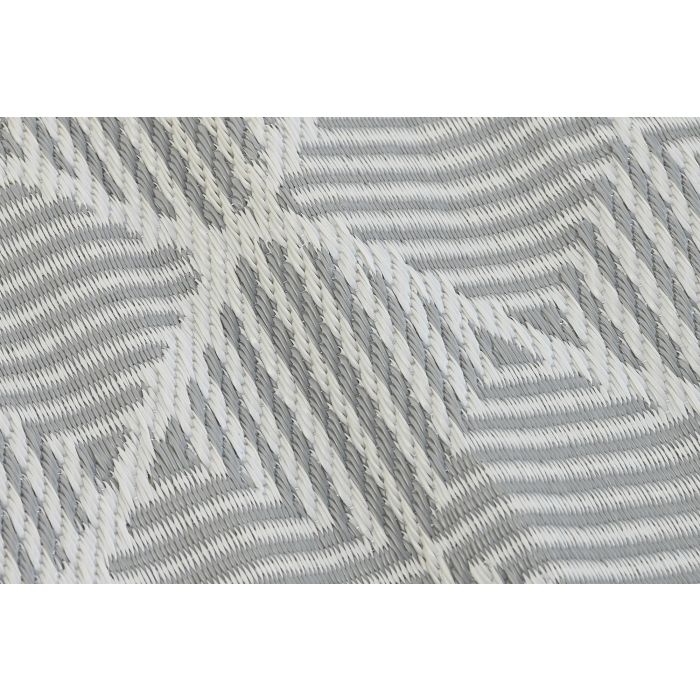 DKD Home Decor 6 Unidades Alfombra Poliéster Azul Beige Blanco 150 x 150 x 1 cm 2