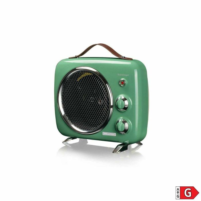 Ariete 808/04 Termoventilador Vintage Verde - Estilo años 50, Ajuste de Temperatura 3