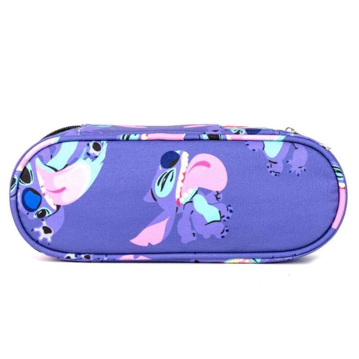 Cerdá Estuche Portatodo Escolar Stitch Morado, Ideal para Material de Papelería y Objetos Personales, 8.5x5.0x22.5 cm 1