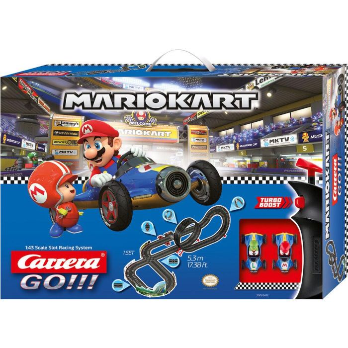 Carrera GO! Pista de Carreras de Mario Kart Mach 8, 5,3 m de Longitud, Nintendo, a partir de 6 Años