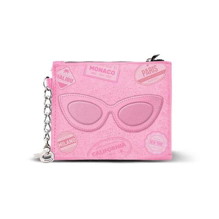 Karactermania Tarjetero Travel Monedero Barbie Rosa 9x11x1 cm