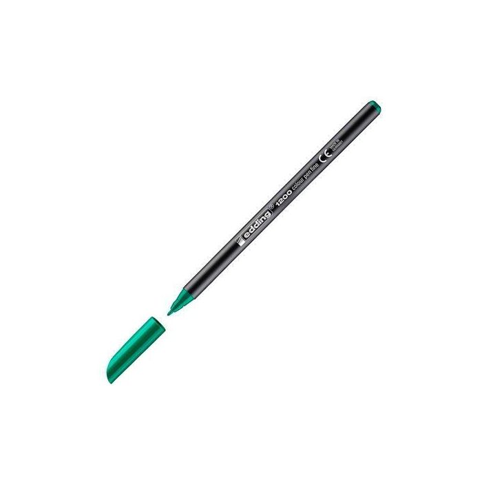 Edding Rotulador de fibra Punta Fina 1 mm Verde para escritura y diseños