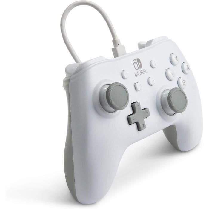 Mando Con Cable Nintendo Switch Blanco POWER A 1517033-01 1