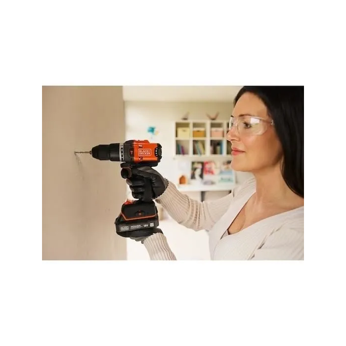 Taladro atornillador de impacto inalámbrico de 18 V + 2 baterías de 2 Ah + cargador - BLACK&DECKER - BLD683D2XK-QW - Sin escobillas 2