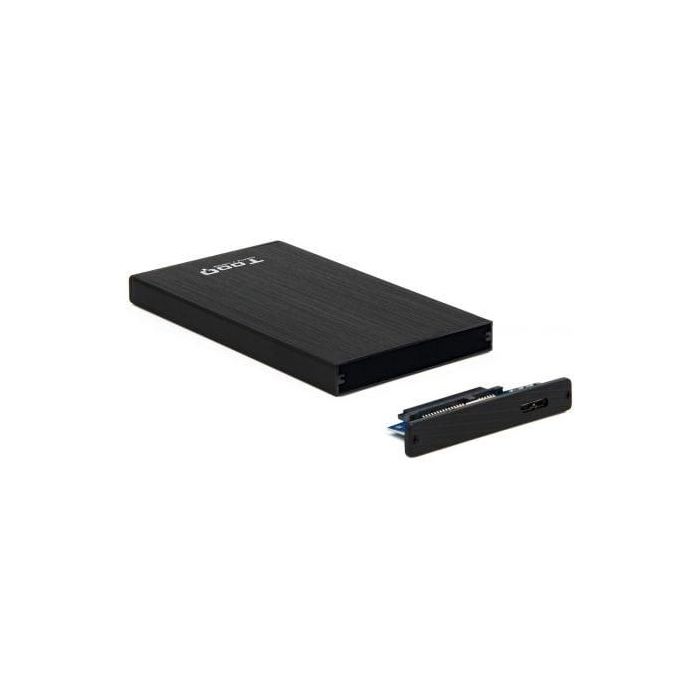 Tooq TQE-2527B Caja Externa para Disco Duro 2.5" USB 3.1 Gen 1 5Gbps UASP, compatible HDD/SSD SATA III 4TB, Aluminio Negro 3