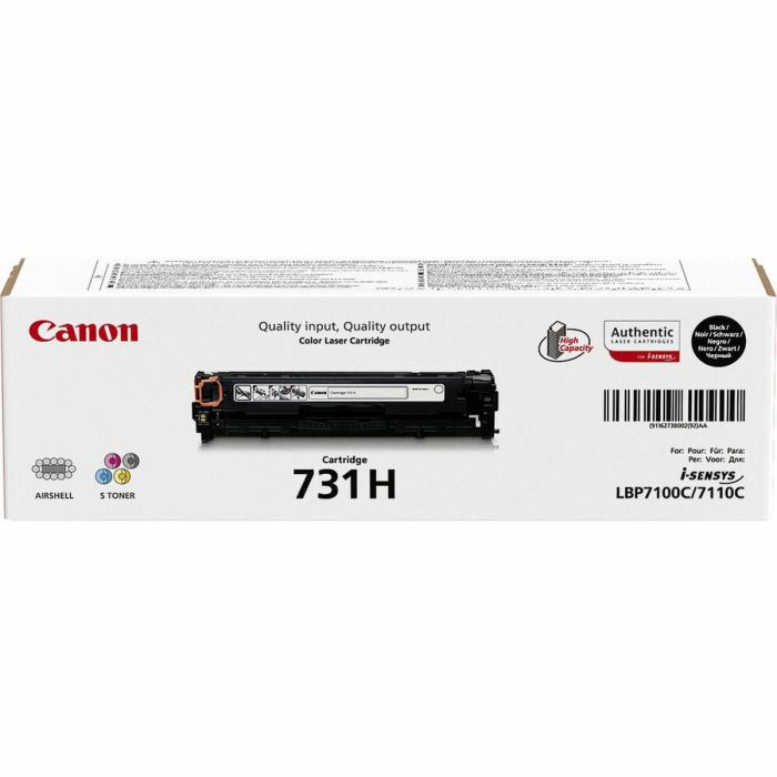 Canon LBP7100CN/7110CW MF8230CN Toner Negro 731HBK 2.400 paginas alta capacidad 1 Canon LBP7100CN/7110CW MF8230CN Toner Negro 731HBK 2.400 paginas alta capacidad 1
