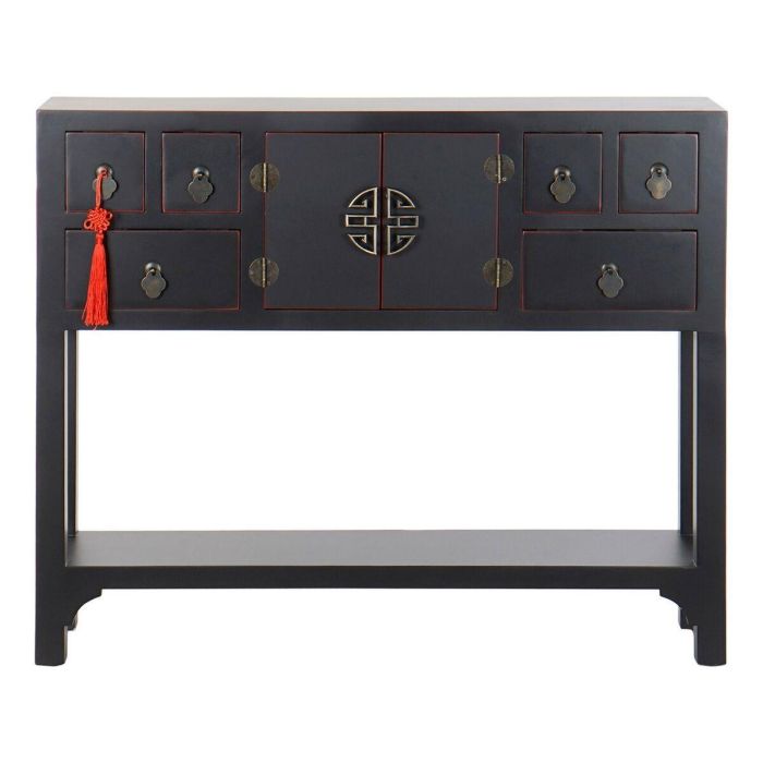 Recibidor DKD Home Decor Negro 95 x 24 x 79 cm 1 Recibidor DKD Home Decor Negro 95 x 24 x 79 cm 1