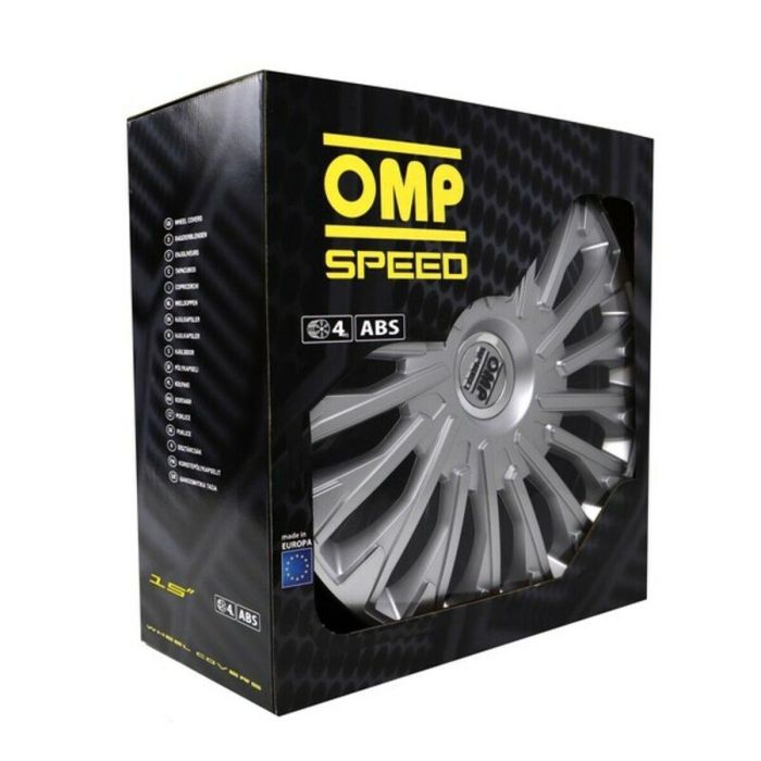 Tapacubos OMP Stinger Speed Plateado 15" (4 uds) 2 Tapacubos OMP Stinger Speed Plateado 15" (4 uds) 2