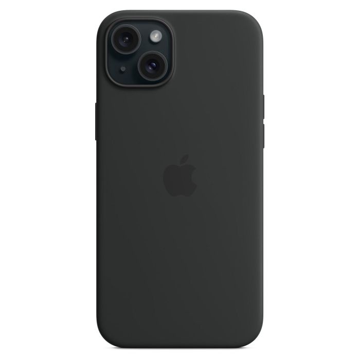 Apple MXQR3ZM/A Funda de Silicona para iPhone 15 Plus con MagSafe - Negro