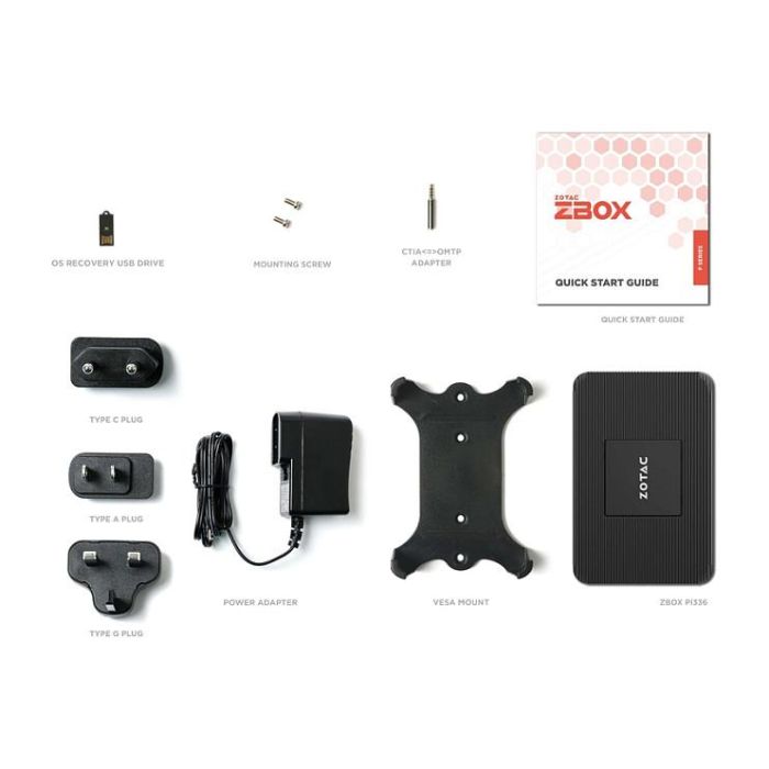 Zotac ZBOX MAGNUS PI336-W5C N6211 Mini PC Intel Celeron 4GB RAM 128GB SSD Windows 11 Pro