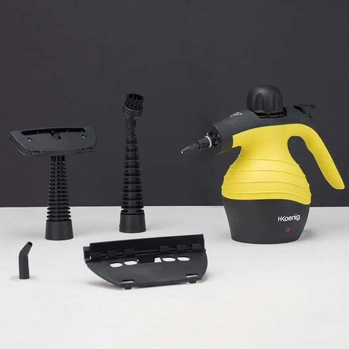 Hkoenig HKO3760124951066 Limpiador a Vapor Manual, 4.2 Bares Máx., Capacidad 300 ml, Amarillo 1 Hkoenig HKO3760124951066 Limpiador a Vapor Manual, 4.2 Bares Máx., Capacidad 300 ml, Amarillo 1