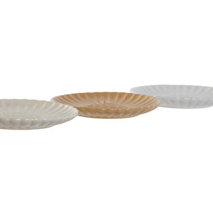Plato Scandi DKD Home Decor Beige Blanco 20 x 2.5 x 20 cm (6 Unidades) 1 Plato Scandi DKD Home Decor Beige Blanco 20 x 2.5 x 20 cm (6 Unidades) 1