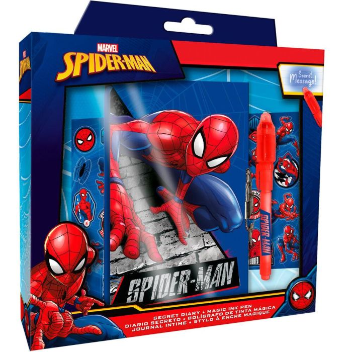 Spiderman Marvel Diario y Bolígrafo mágico