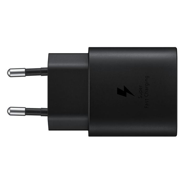 SAMSUNG EP-TA800 Cargador Rápido 25W USB-C Negro (Adaptador de Corriente)