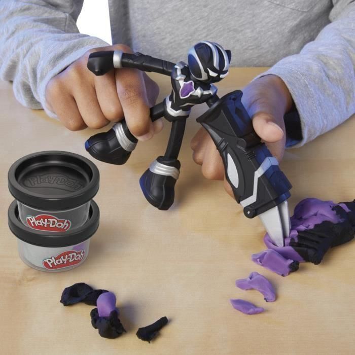 Play-Doh HASG00555X0 Marvel Black Panther - Set de Masa para Modelar con Figura Flexible y Garras Afiladas, A partir de 4 años 2 Play-Doh HASG00555X0 Marvel Black Panther - Set de Masa para Modelar con Figura Flexible y Garras Afiladas, A partir de 4 años 2