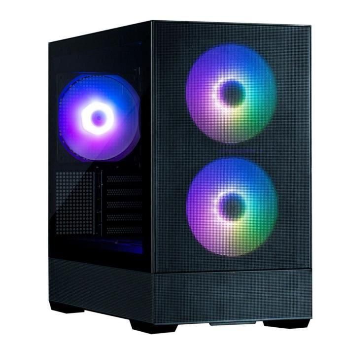 Caja de PC Mini Tower sin fuente de alimentación - ZALMAN P30 AIR (Negro) - Micro ATX/Mini-ITX - 3x140mm A-RGB - Mesh - USB-C/3.0/HD Audio