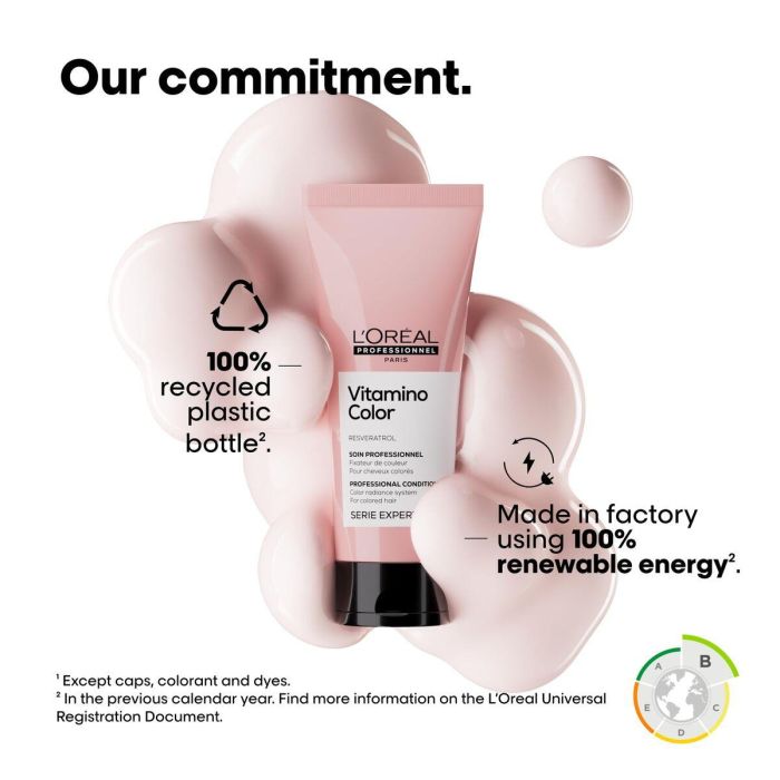 Champú + Acondicionador L'Oreal Professionnel Paris VITAMINO COLOR 200 ml 3 Champú + Acondicionador L'Oreal Professionnel Paris VITAMINO COLOR 200 ml 3