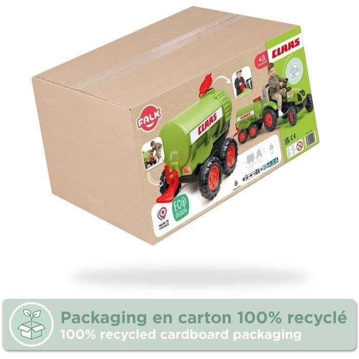 Remolque cisterna Claas FALK - Capacidad 30L - Verde - Compatible con tractores FALK (edades 3-7) - 100% fabricado en Francia 5 Remolque cisterna Claas FALK - Capacidad 30L - Verde - Compatible con tractores FALK (edades 3-7) - 100% fabricado en Francia 5