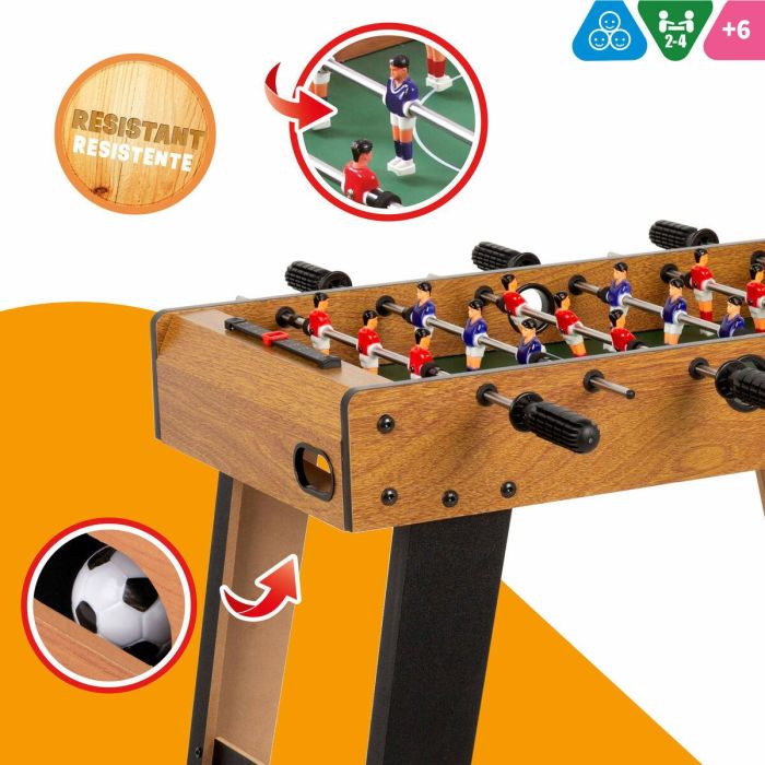 Futbolín Colorbaby 70 x 65 x 37 cm (2 Unidades) 5 Futbolín Colorbaby 70 x 65 x 37 cm (2 Unidades) 5