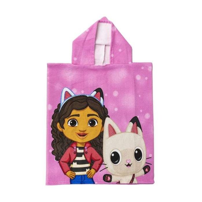 Poncho-Toalla con Capucha Gabby's Dollhouse Rosa 50 x 115 cm Poncho-Toalla con Capucha Gabby's Dollhouse Rosa 50 x 115 cm