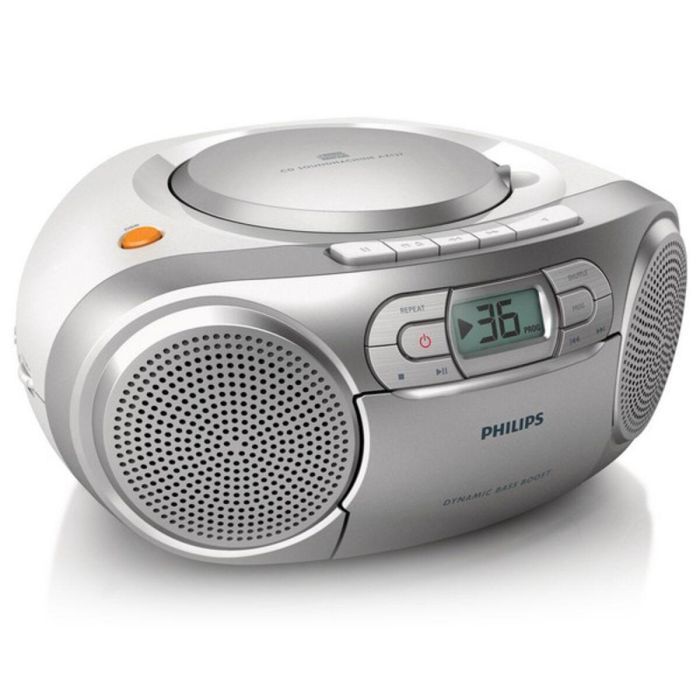 Radio Cassette Philips AZ127/12 FM 2W Plateado