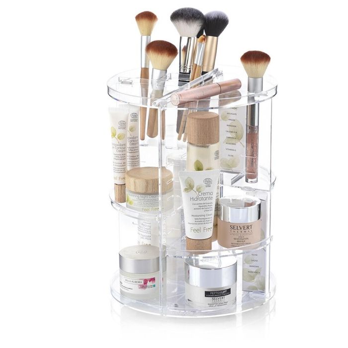 Organizador de Maquillaje Giratorio Rolkup InnovaGoods 6 Organizador de Maquillaje Giratorio Rolkup InnovaGoods 6
