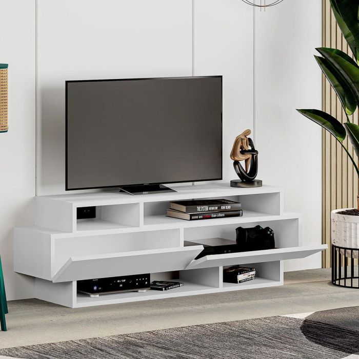 Mueble de TV Alexandra House Living Blanco 125 x 42 x 32 cm 3