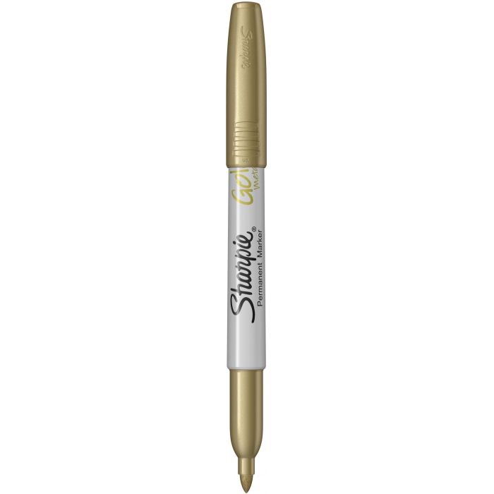 Sharpie Rotulador permanente de punta fina Metallic Oro
