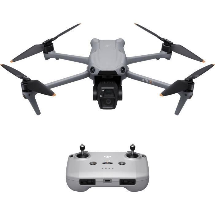 Drone - DJI - Air 3S (- DJI - RC-N3) - Cámara Dual CMOS 1 y Telecámara 70mm - 14 Pasos de Rango Dinámico - RTH Inteligente 3