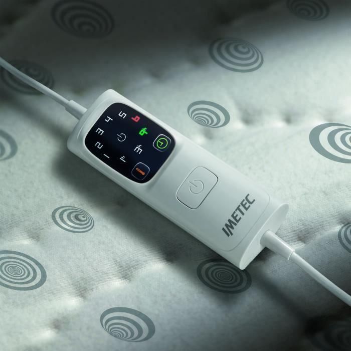 Imetec IME8007403166304 Cubrecolchón Calefactor Adapto 1 Plaza, 150x80cm - 6 Temperaturas, Algodón, Calentamiento Rápido 2