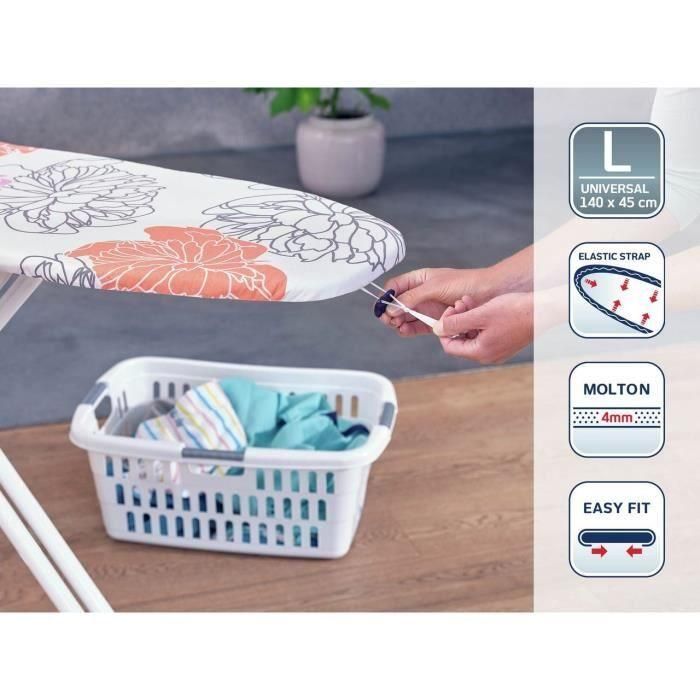 LEIFHEIT Funda para tabla de planchar Cotton Comfort L/Universal 71602 Leifheit para tabla de planchar 140 x 45 cm acolchado máximo 4 4