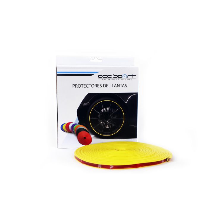 Occ Motorsport Protector de Llantas Color Amarillo OCCDEC014 Para Coches 3
