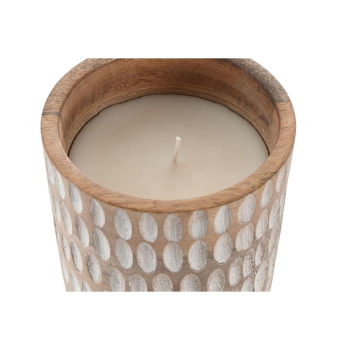 DKD Home Decor Vela Tropical de Cera de Soja con Aroma a Mango, Marrón Claro, 530 gr, 12x12x14 cm 2 DKD Home Decor Vela Tropical de Cera de Soja con Aroma a Mango, Marrón Claro, 530 gr, 12x12x14 cm 2