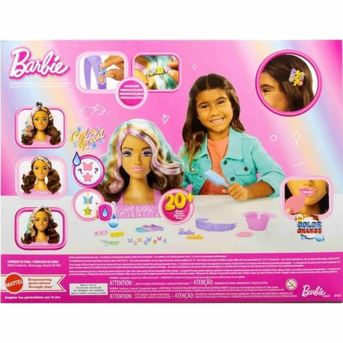 Barbie MATJFG82 Cabeza de Peinado Marrón 4