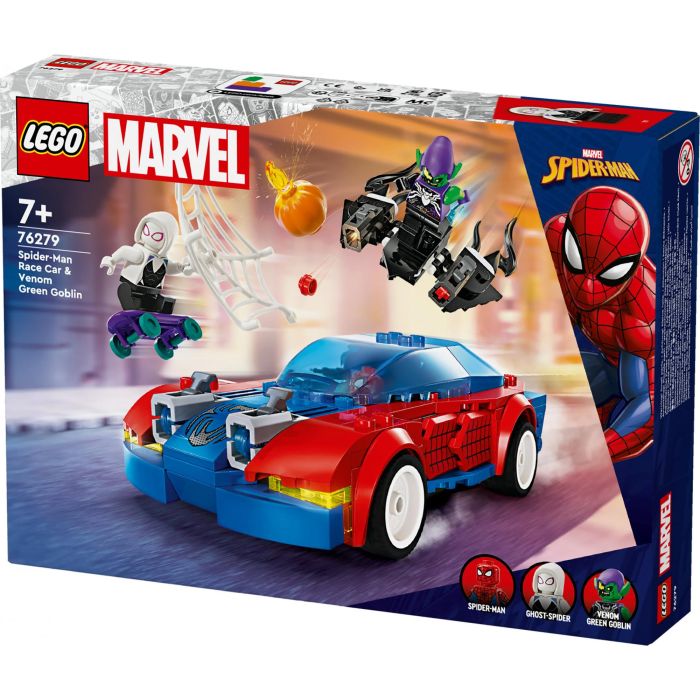 Lego Juego de Construcción Marvel Coche de Carreras de Spider-Man y Duende Verde Venomizado (Edad 7+ Años) 10 Lego Juego de Construcción Marvel Coche de Carreras de Spider-Man y Duende Verde Venomizado (Edad 7+ Años) 10