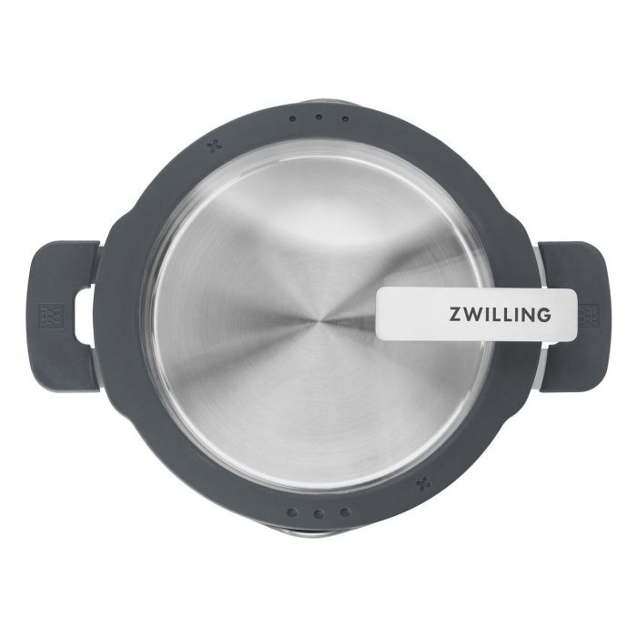 Zwilling 66870-005 Simplify Juego de Ollas 5 Piezas Acero Inoxidable Negro Plata Apto Lavavajillas Horno Hasta 180°C 5