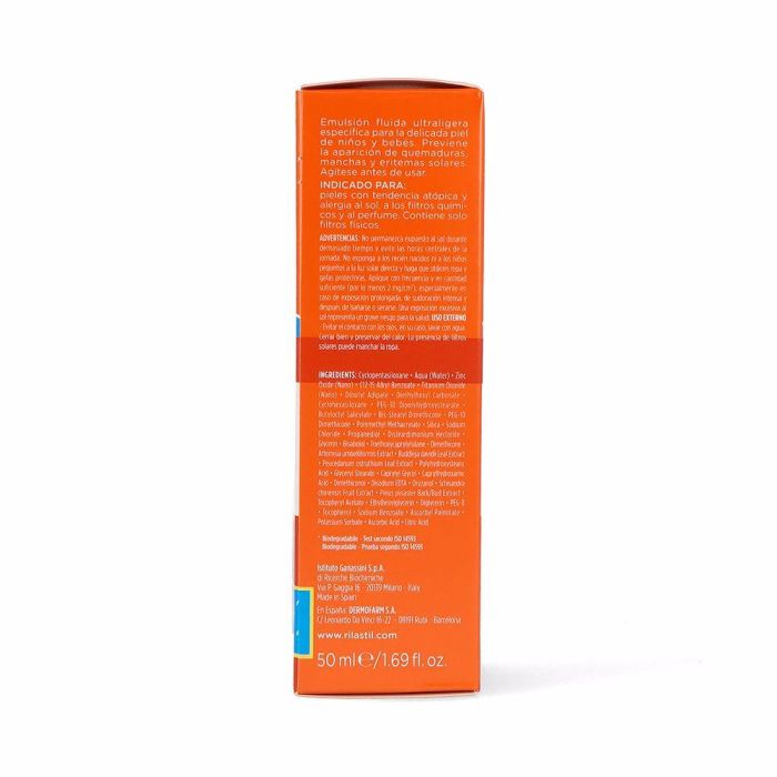 Rilastil SUN SYSTEM SPF50+ BABY comfort Protector Solar Facial y Corporal Bebé Pieles Sensibles e Atópicas 50 ml