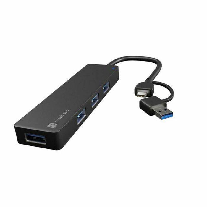 Hub USB Natec NHU-2023 Negro 3 Hub USB Natec NHU-2023 Negro 3