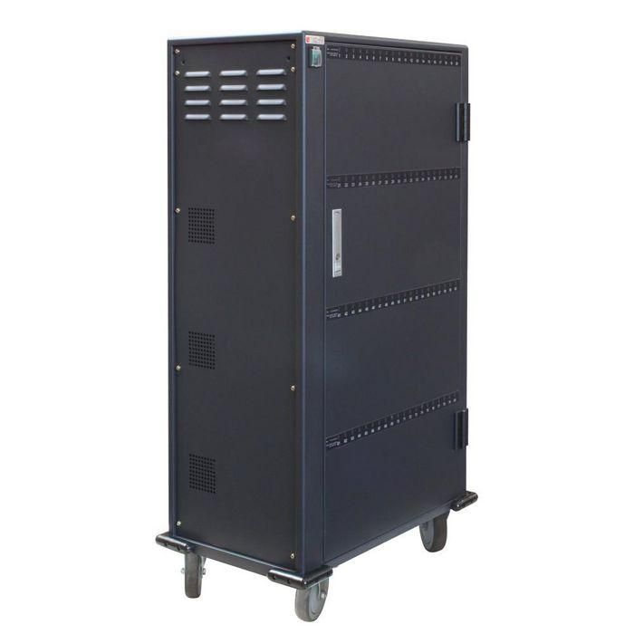 Techly I-CABINET-80DUTY Estación Carga USB Carro para 80 Portátiles, Tablets, Smartphones; Seguro con Ruedas para Aulas y Oficinas 4