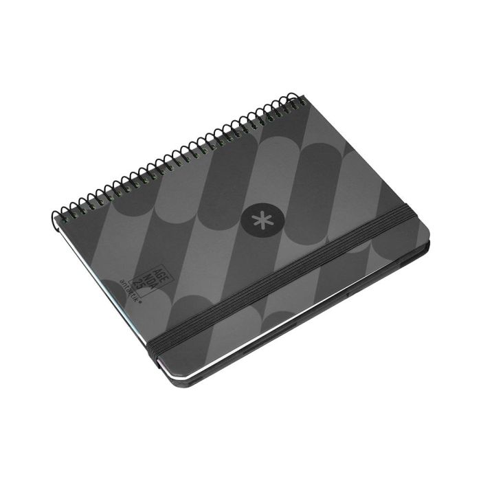 Agenda Espiral Antartik Pattern A6+ 2025 Semana Vista Color Negro Papel 80 gr 5