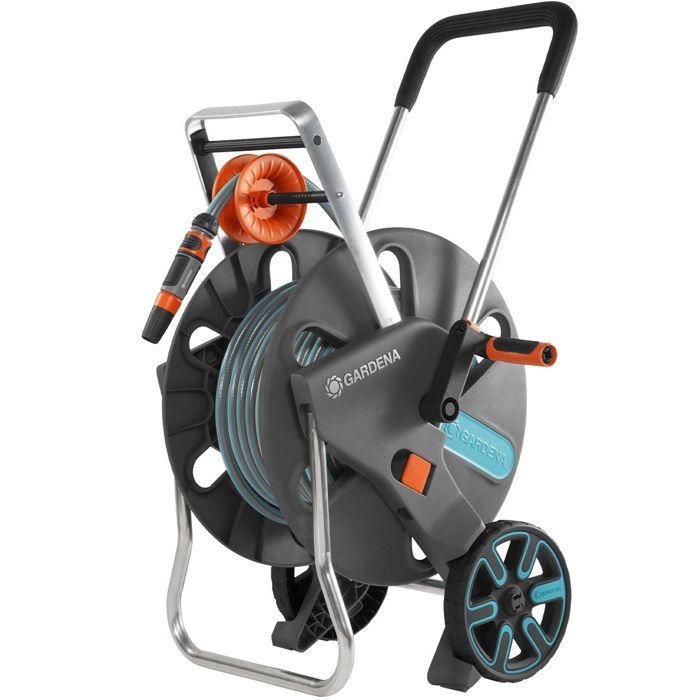 Gardena enrollador de manguera AquarollL Easy con manguera 30m Ø19mm, función Kick & Stand, guía metálica, antigoteo y antigel 1 Gardena enrollador de manguera AquarollL Easy con manguera 30m Ø19mm, función Kick & Stand, guía metálica, antigoteo y antigel 1