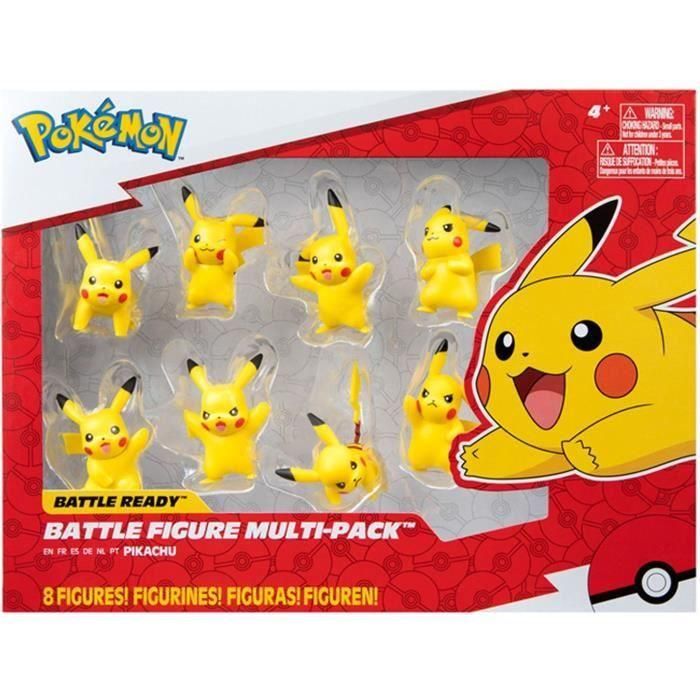 Bandai - pokémon - 8 figuras de batalla - paquete de 8 figuras de pikachu - jw2604 1 Bandai - pokémon - 8 figuras de batalla - paquete de 8 figuras de pikachu - jw2604 1