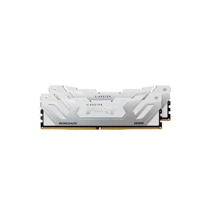Kingston 48GB (2x24GB) 8400MT/s DDR5 CL40 CUDIMM Kit FURY Renegade White XMP para PC 1
