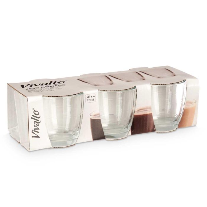 Set 6 Vasos Cortado 90Ml Vivalto 22X6CM (12 Unidades) 2 Set 6 Vasos Cortado 90Ml Vivalto 22X6CM (12 Unidades) 2