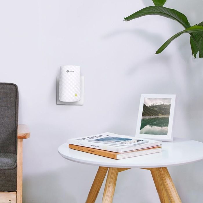 TP-Link AC750 RE200 Extensor WiFi Banda Dual 750Mbps, 3 Antenas Internas, Puerto Ethernet 5