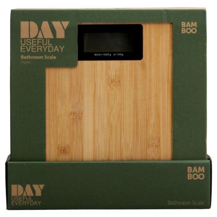 Day Báscula de Baño 180 Kg Bambú Precisión +/- 100g 2