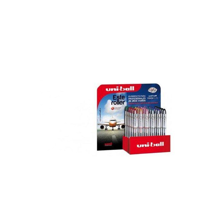 Roller T.Liq. Uni-Ball Vision Elite 0,8 (Ub-200) Colores Expositor De 36