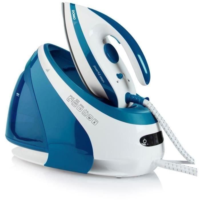 Domo DO1022S Iron con generador de vapor - 160 g/min - 7.5Bar - Jet de vapor 450G - 1.8L Tanque de agua - Sole de cerámica Domo DO1022S Iron con generador de vapor - 160 g/min - 7.5Bar - Jet de vapor 450G - 1.8L Tanque de agua - Sole de cerámica